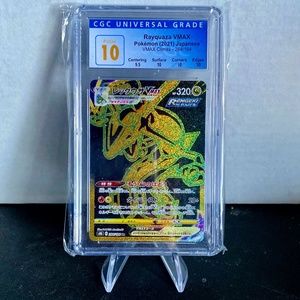 CGC 10 Pokemon JP Full Art Rayquaza VMAX #284
